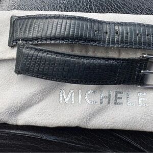 Michele Black Lizard Strap 18mm